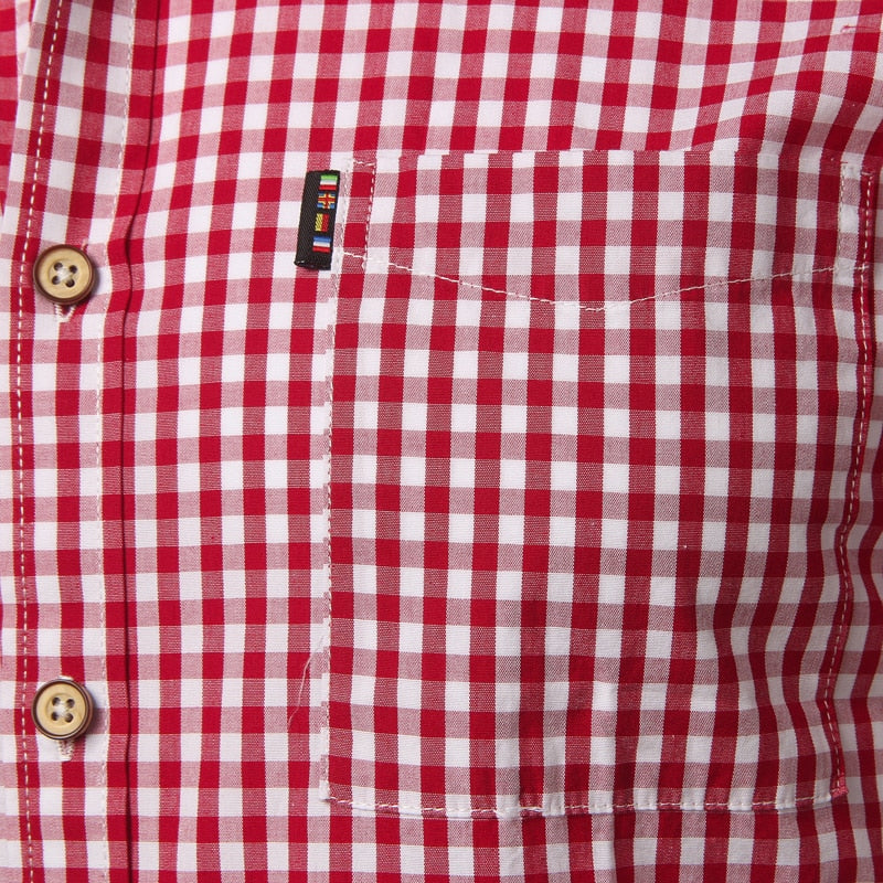 Small Plaid Shirt Men Summer Short Sleeve Cotton Mens Dress Shirts Casual Button Down Men's Shirt - E-Esther Clothing Store