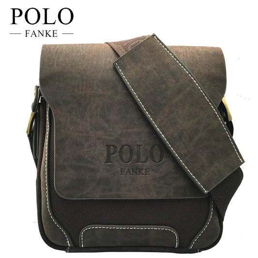 Promotion Designers Brand Men's Messenger Bags PU Leather Oxford Vintage Mens Handbag Man Crossbody Bag - E-Esther Clothing Store