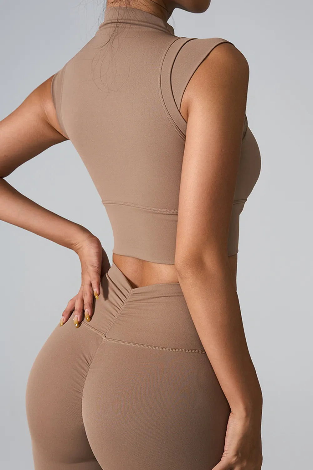 Mock Neck Active Tank - E-Esther Clothing Store