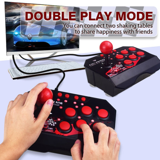 Suitable for Switch/PC/PS3/Android game controllers rocking tables classic wired fighting joysticks for two person arcade games - E-Esther Clothing Store