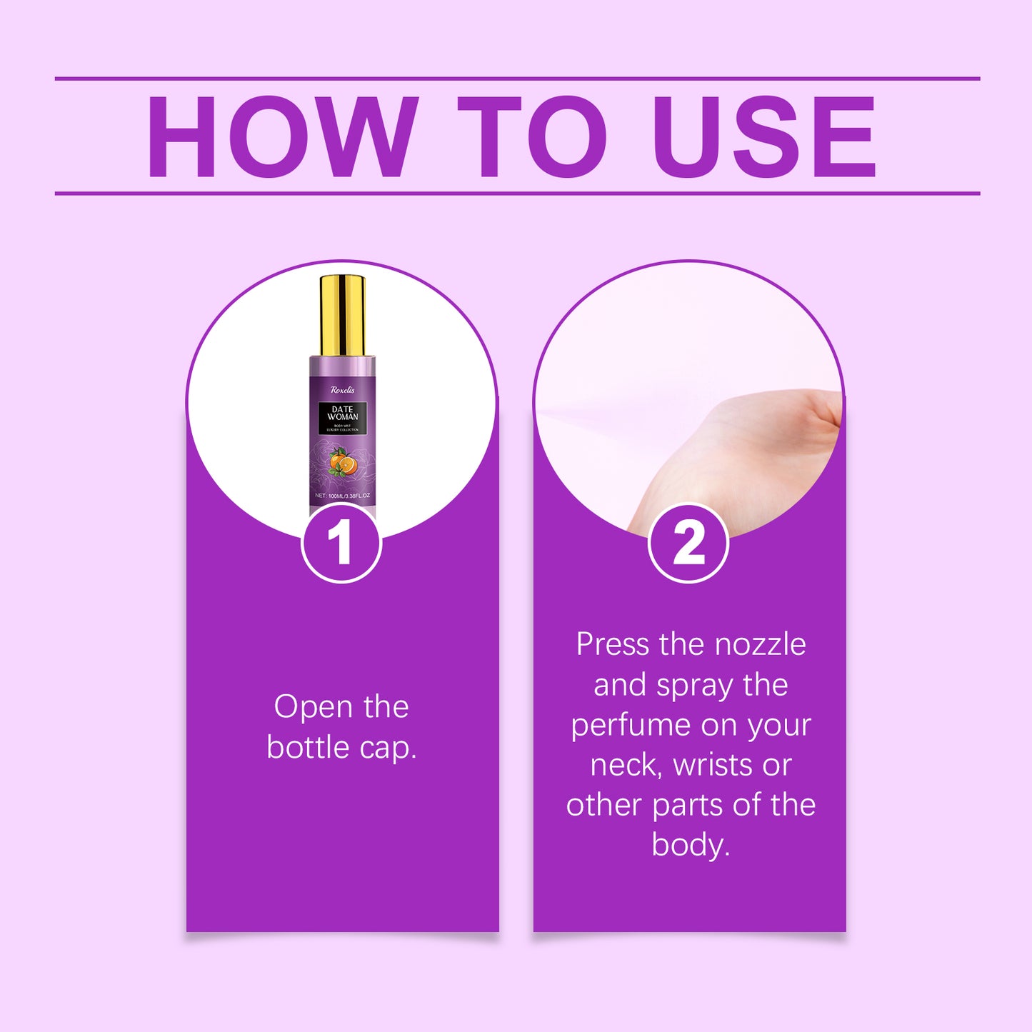 Body Perfume Spray Lasting Fragrance Smoke Rain Garden Wood Rose Light Portable Niche Fragrance Fragrance - E-Esther Clothing Store