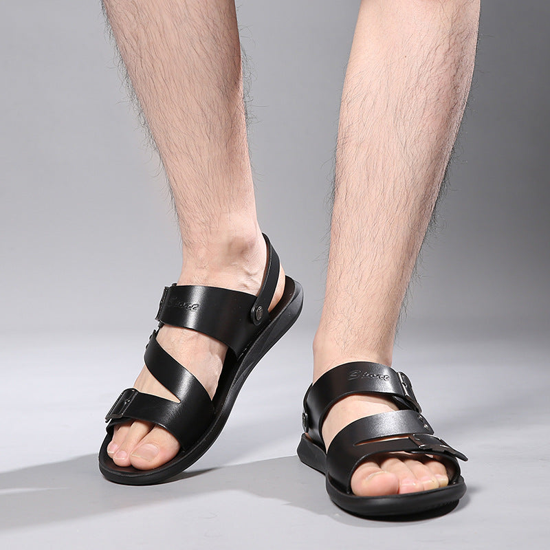Large size sandals for men beach shoes for men cool slippers for men one shoe dual-use men's sandals - E-Esther Clothing Store