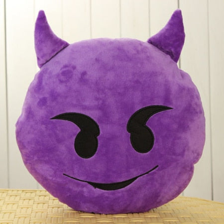 30cm Face Emoji Pillow Round Cushion For Sofa Car Seat Home Decorative Cushions - E-Esther Clothing Store