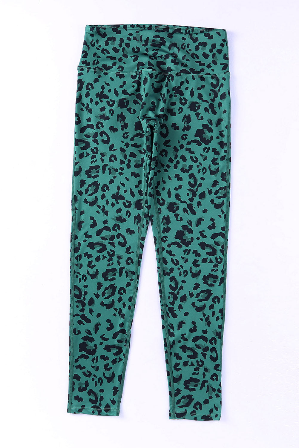 Green Classic Leopard Print Active Leggings - E-Esther Clothing Store