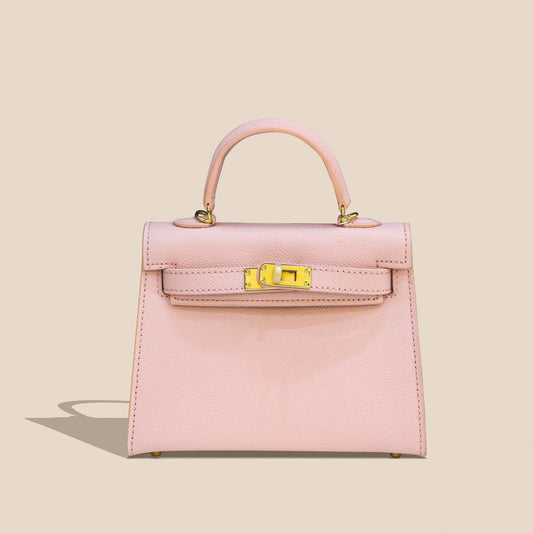 Fashionable cowhide high-end leather Kelly bag palm pattern crossbody handbag small handbag for women - E-Esther Clothing Store