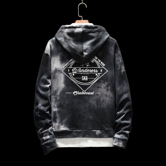 shark Hoodie Men fashion Hoodies mens Clothes patchwork sweatshirt Punk Rock Print Sweatshirt Casual Mens Clothing Streetwear - E-Esther Clothing Store