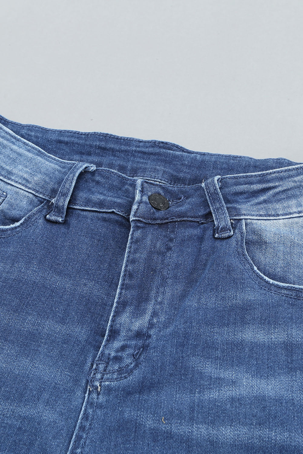 Black Distressed Boyfriend Denim Pants - E-Esther Clothing Store