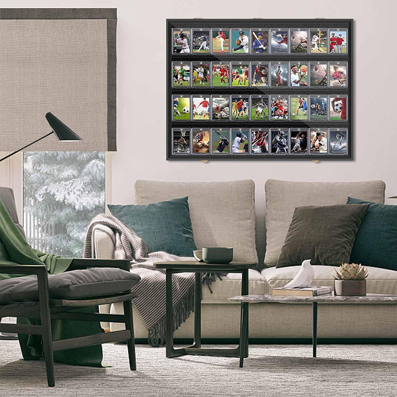 Large Sports Card Display Cases. Wooden, UV - protected acrylic fronts. For football, basketball, hockey cards. - E-Esther Clothing Store