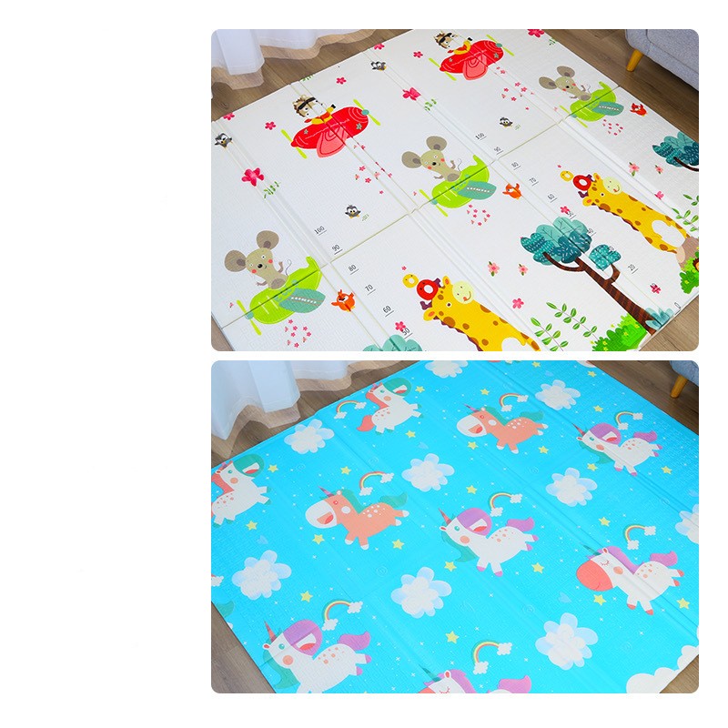 Crawling pad for babies thickened 4cm insulated household baby crawling pad foldable baby floor mat Xpe crawling pad - E-Esther Clothing Store