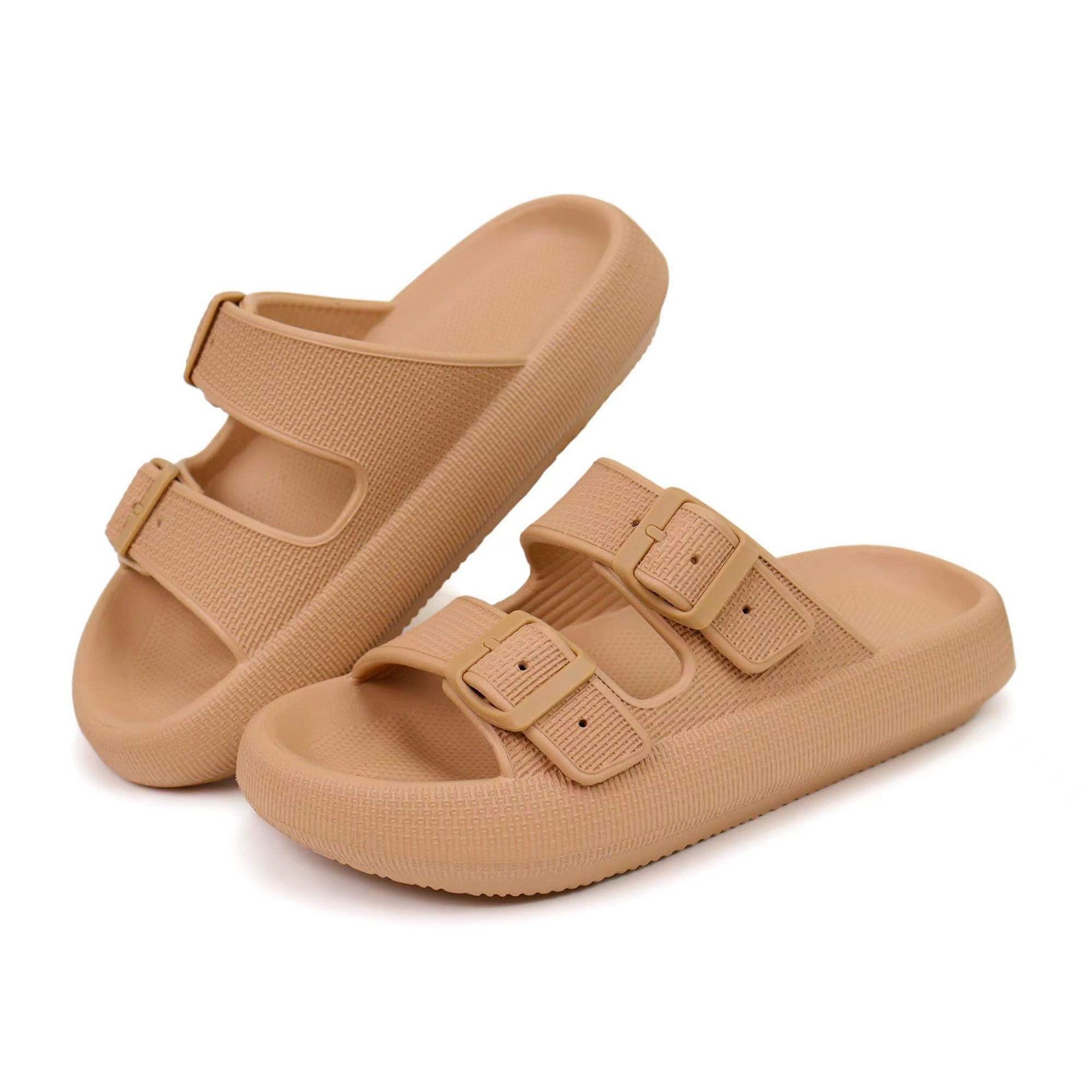 Soft slippers for women in summer anti slip shower slippers for home use cool slippers for men with thick soles - E-Esther Clothing Store
