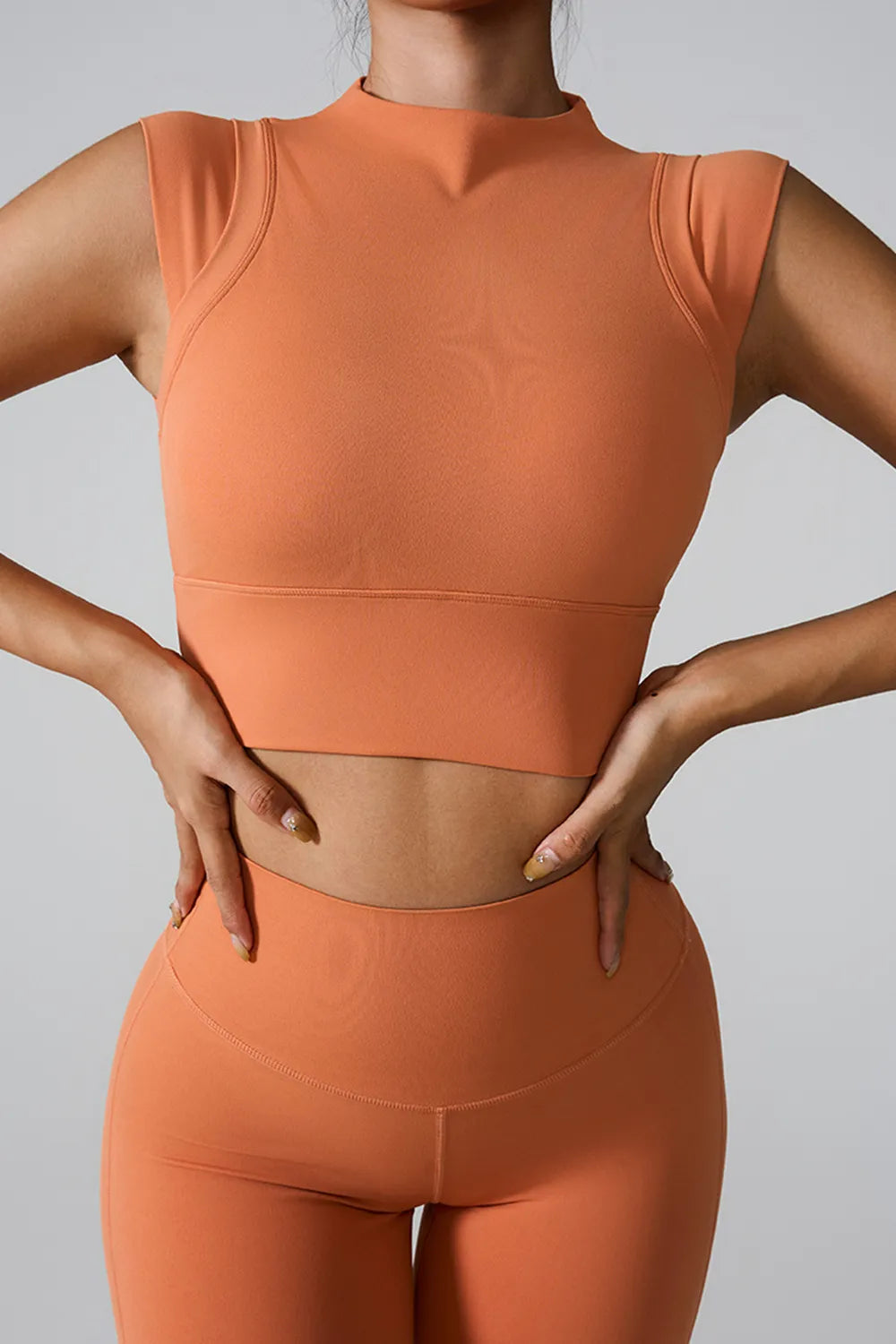 Mock Neck Active Tank - E-Esther Clothing Store