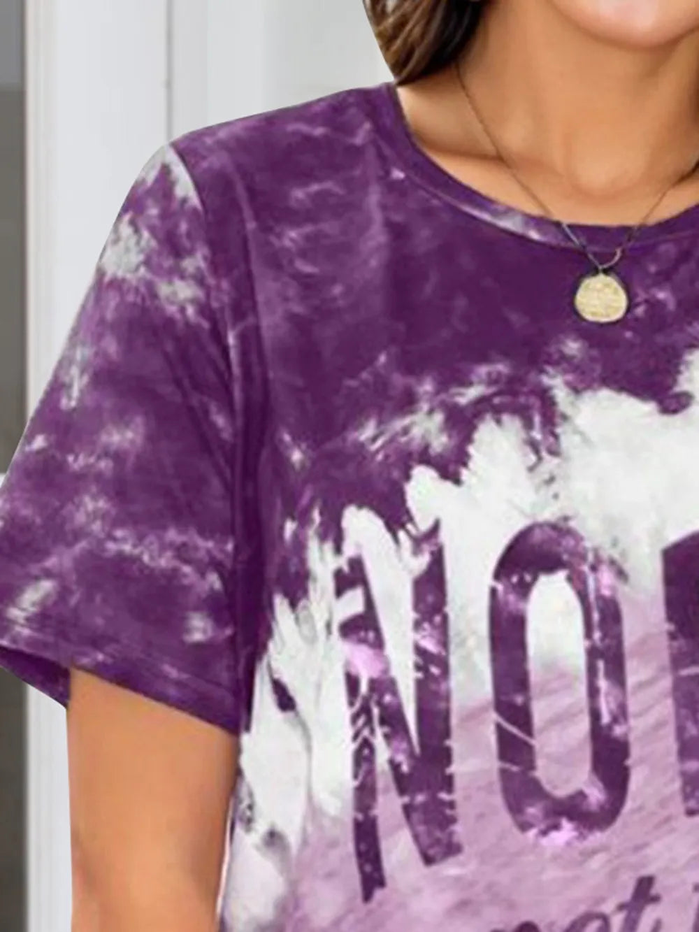 Round Neck Short Sleeve T-Shirt - E-Esther Clothing Store