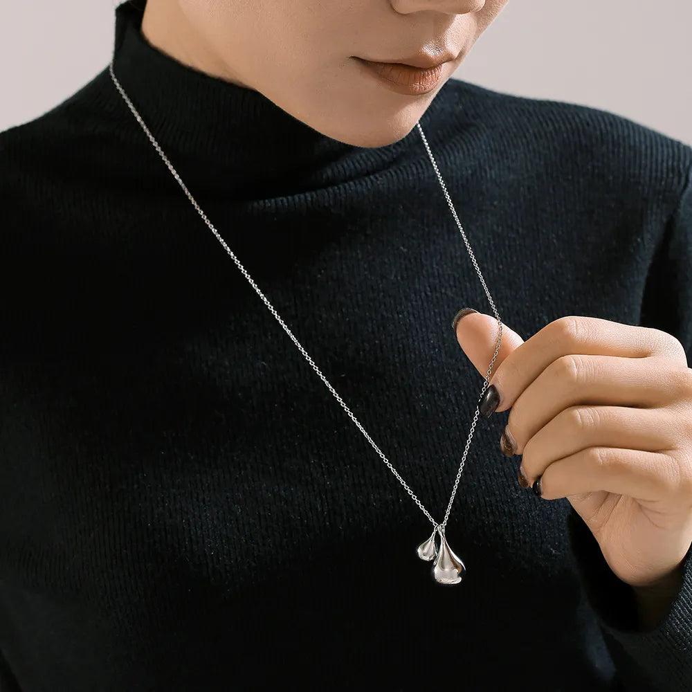 Simple and versatile stainless steel gold-plated sweater chain jewelry - E-Esther Clothing Store