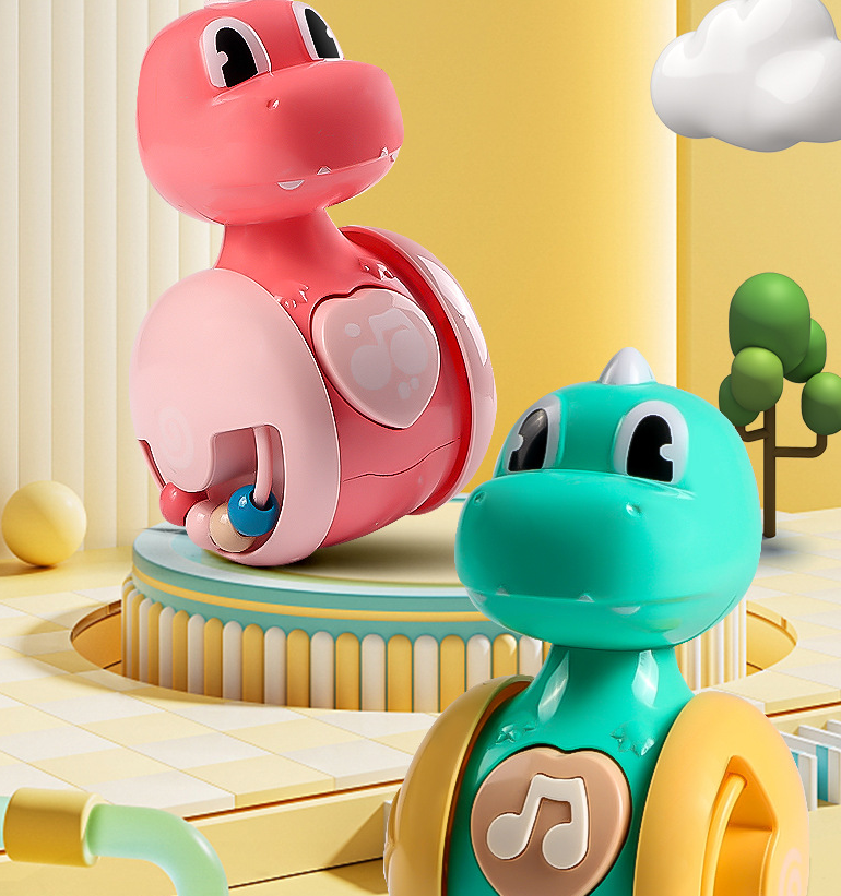 Little Deer Tumbler Children's Puzzle Early Education Toy Baby Soothing and Soothing Cartoon Shaped Cute Dinosaur - E-Esther Clothing Store