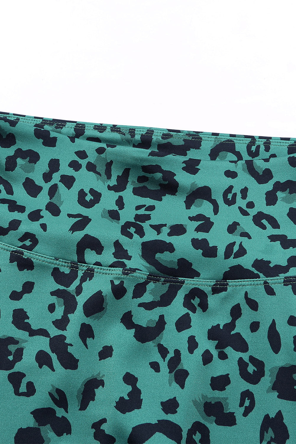 Green Classic Leopard Print Active Leggings - E-Esther Clothing Store