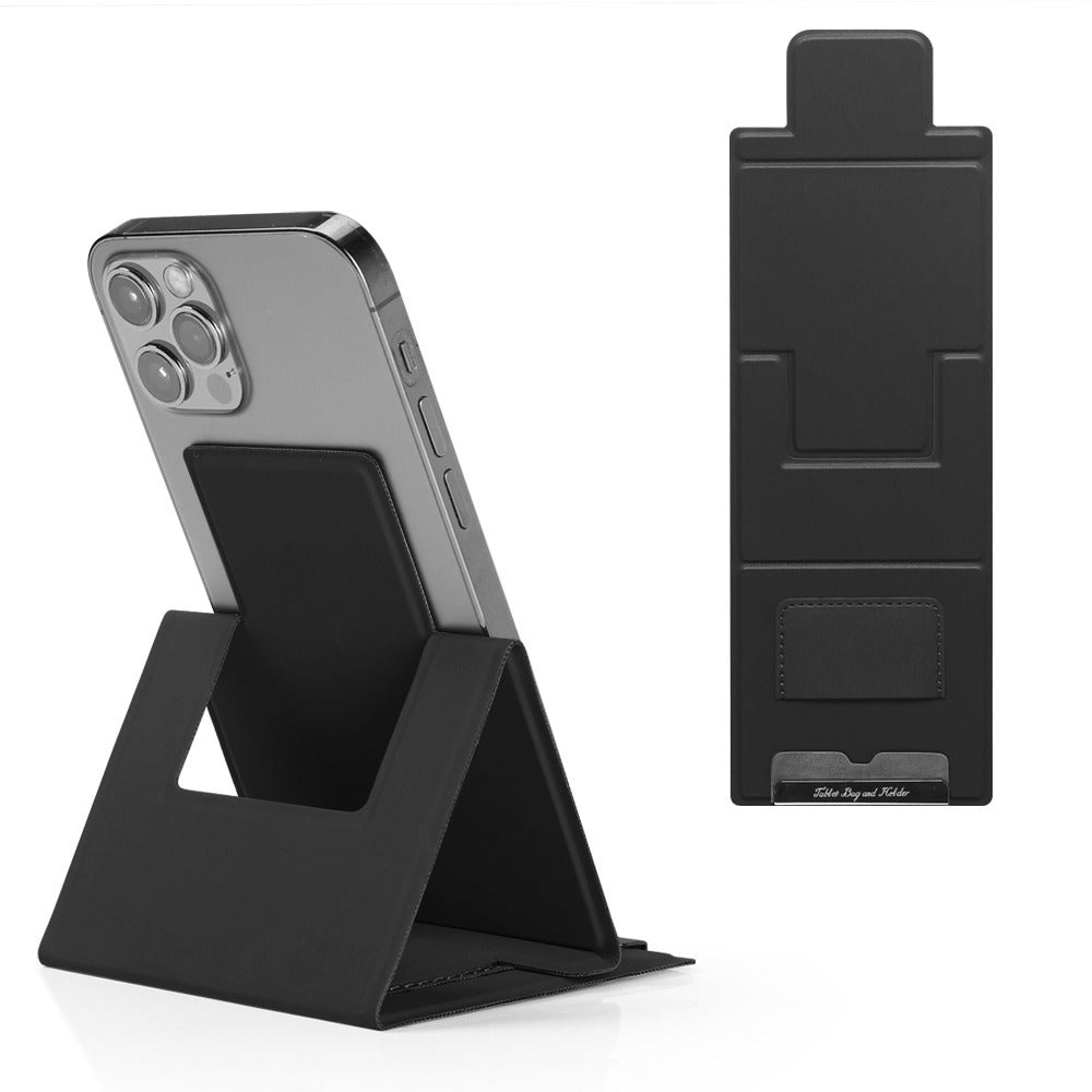 Personalized mobile phone stand desktop office folding stand PU leather ultra-thin stand - E-Esther Clothing Store