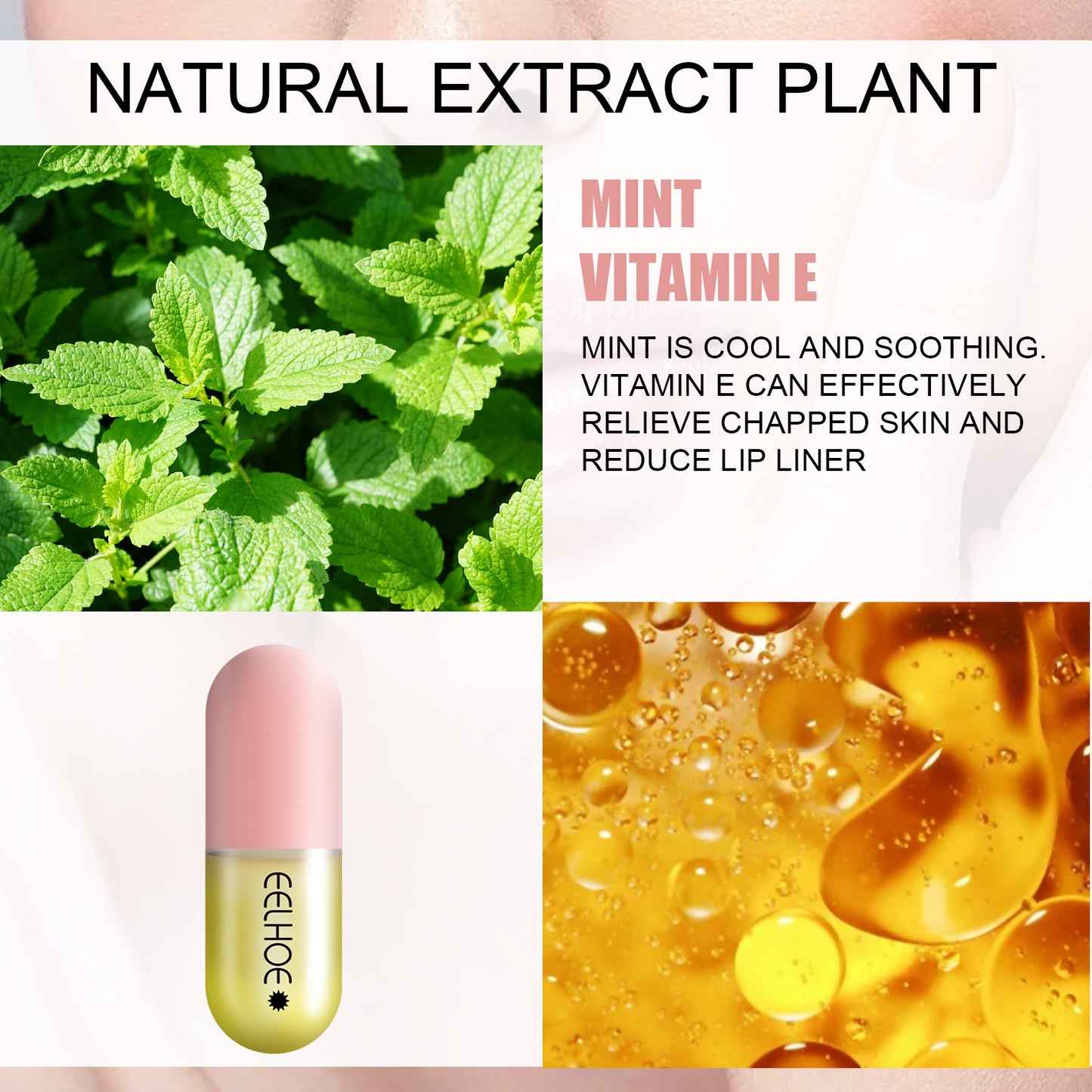 Day And Night Lip Moisturizing Capsule, Hydrates Increases Lip Elasticity And Volumizes Lip Duller Lip Plump Lip Liquid - E-Esther Clothing Store