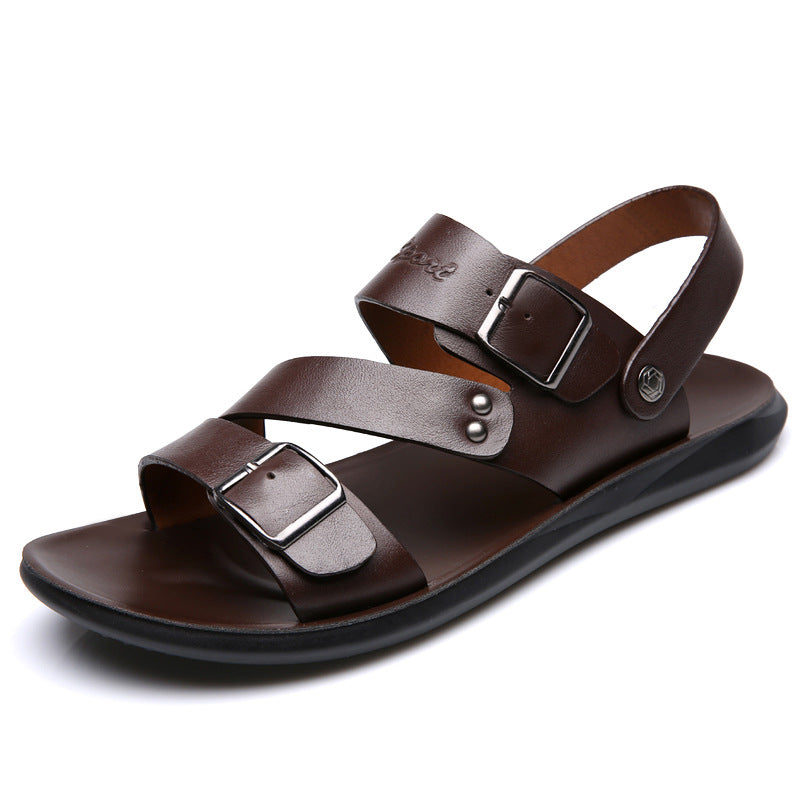 Large size sandals for men beach shoes for men cool slippers for men one shoe dual-use men's sandals - E-Esther Clothing Store
