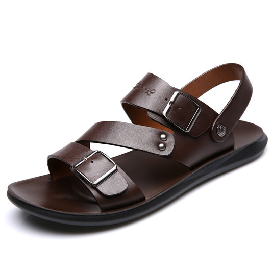 Large size sandals for men beach shoes for men cool slippers for men one shoe dual-use men's sandals - E-Esther Clothing Store