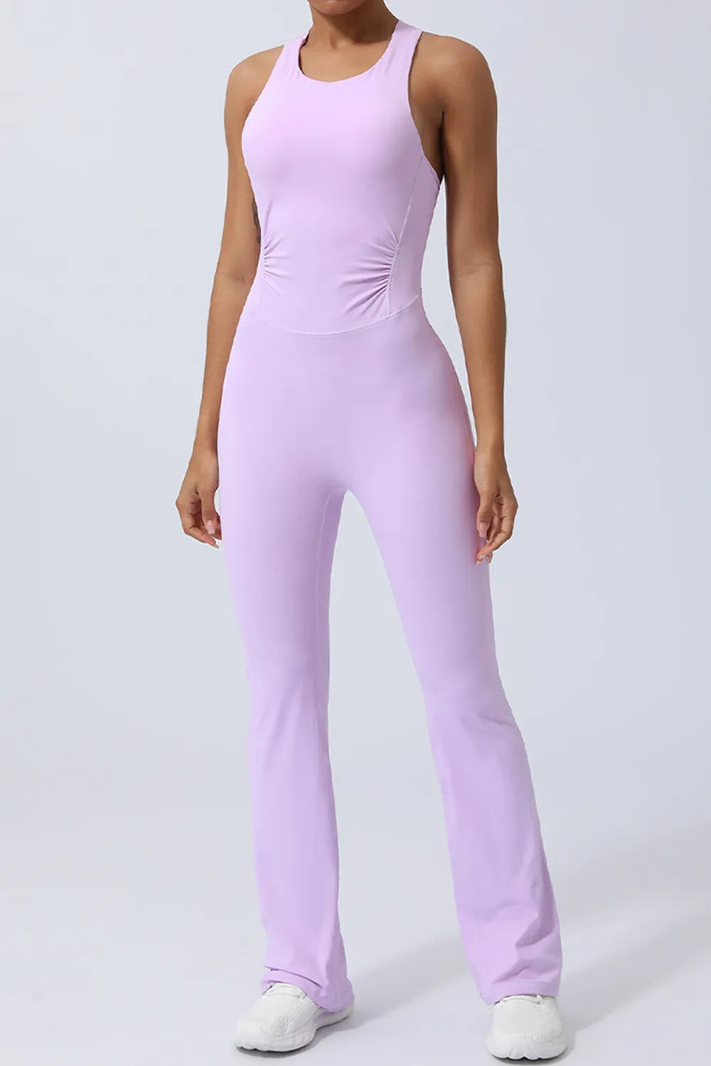 Crisscross Wide Strap Sleeveless Jumpsuit - E-Esther Clothing Store