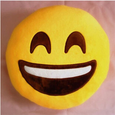 30cm Face Emoji Pillow Round Cushion For Sofa Car Seat Home Decorative Cushions - E-Esther Clothing Store