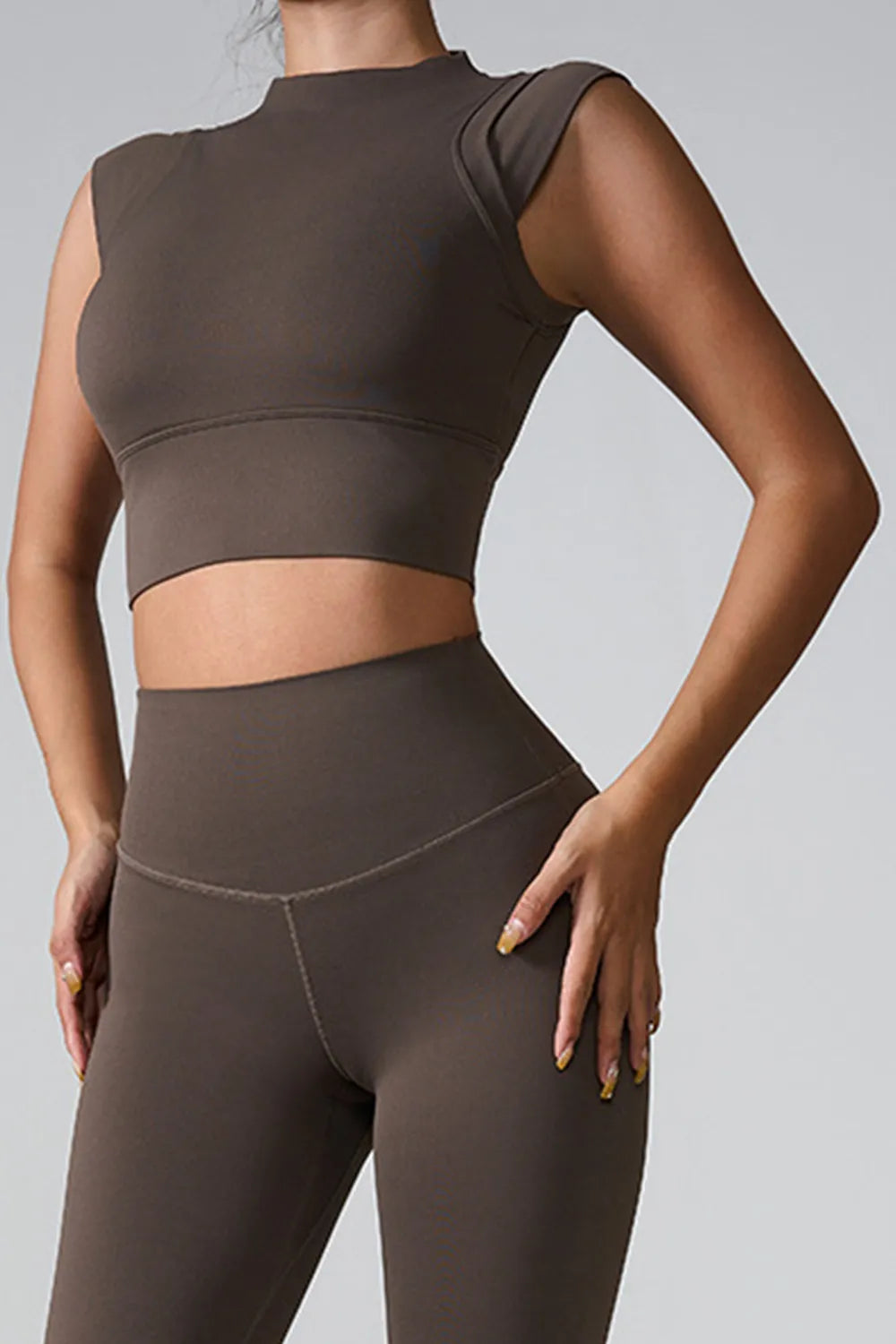 Mock Neck Active Tank - E-Esther Clothing Store