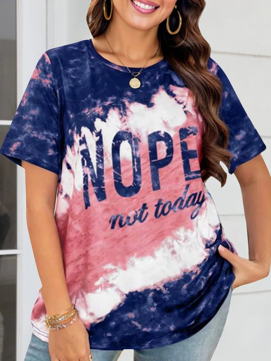 Round Neck Short Sleeve T-Shirt - E-Esther Clothing Store