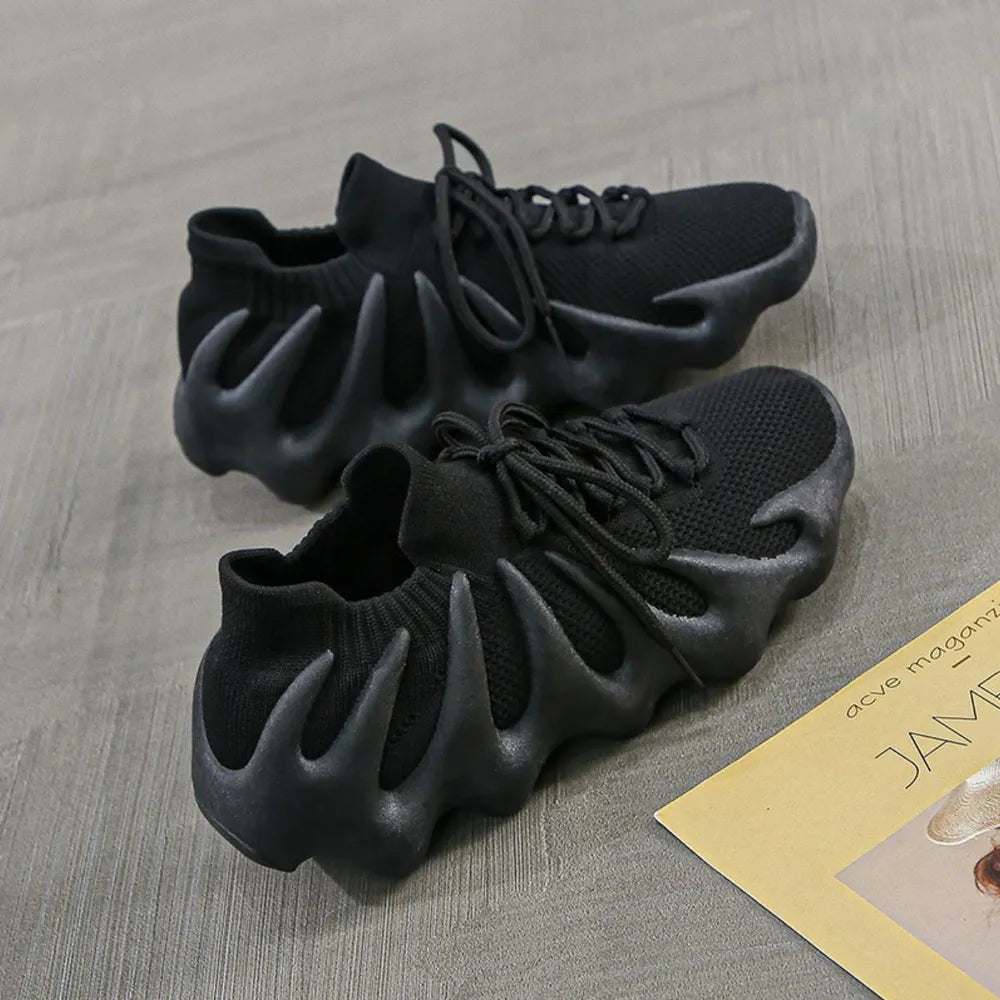 Lace Up Round Toe Mesh Athletic - E-Esther Clothing Store