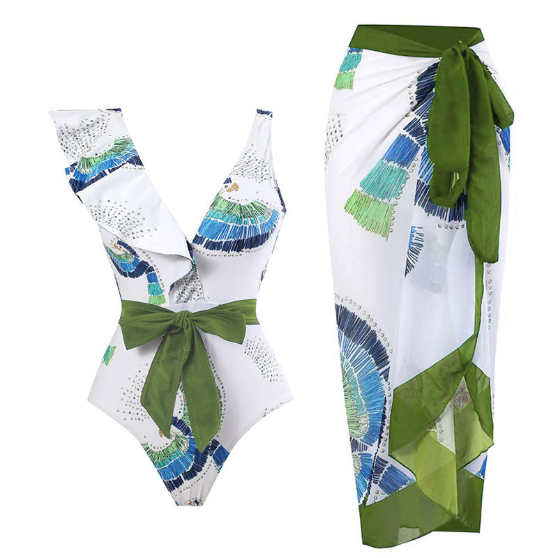 Jumpsuit sunscreen gauze skirt set - E-Esther Clothing Store