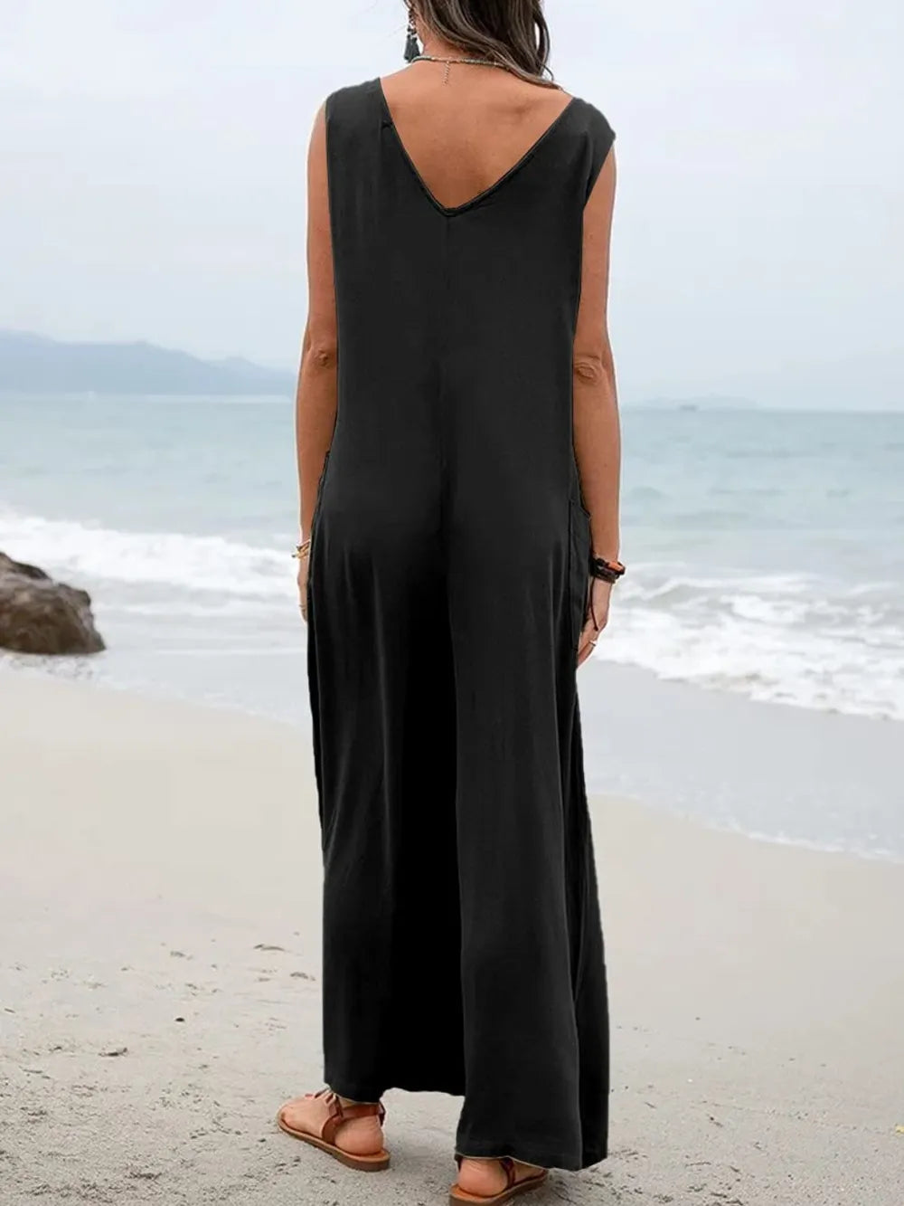 Spring and summer style women's jumpsuit sleeveless women's jumpsuit - E-Esther Clothing Store