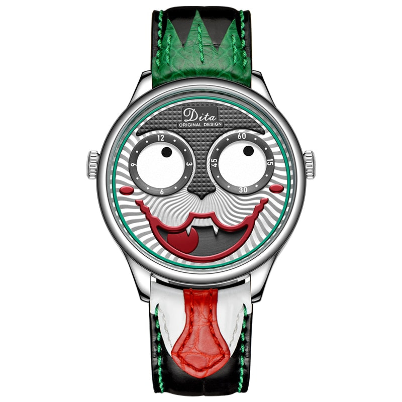 Joker Watch Men Top Brand Luxury Fashion Personality Alloy Quartz Watches Mens Limited Edition Designer Watch