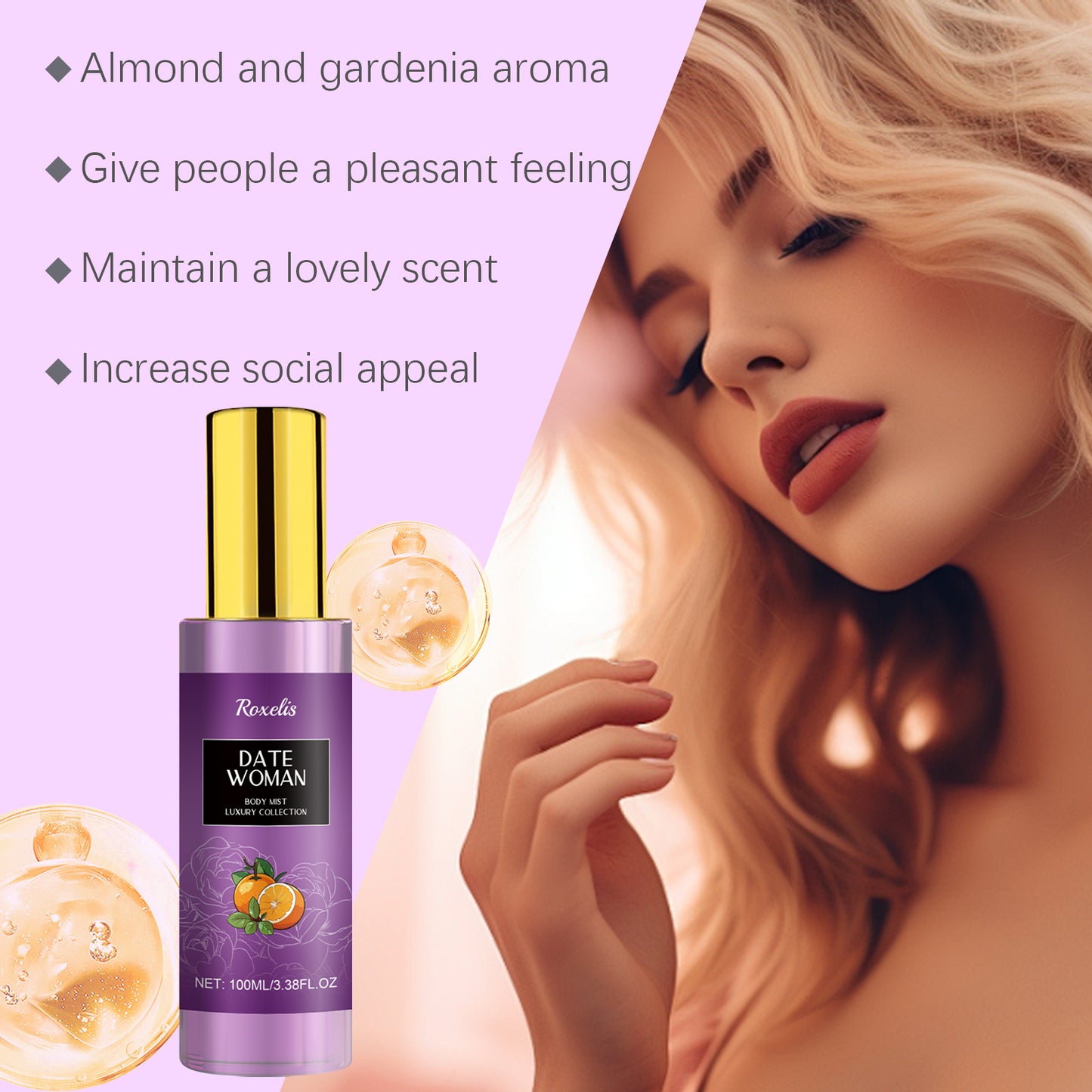 Body Perfume Spray Lasting Fragrance Smoke Rain Garden Wood Rose Light Portable Niche Fragrance Fragrance - E-Esther Clothing Store