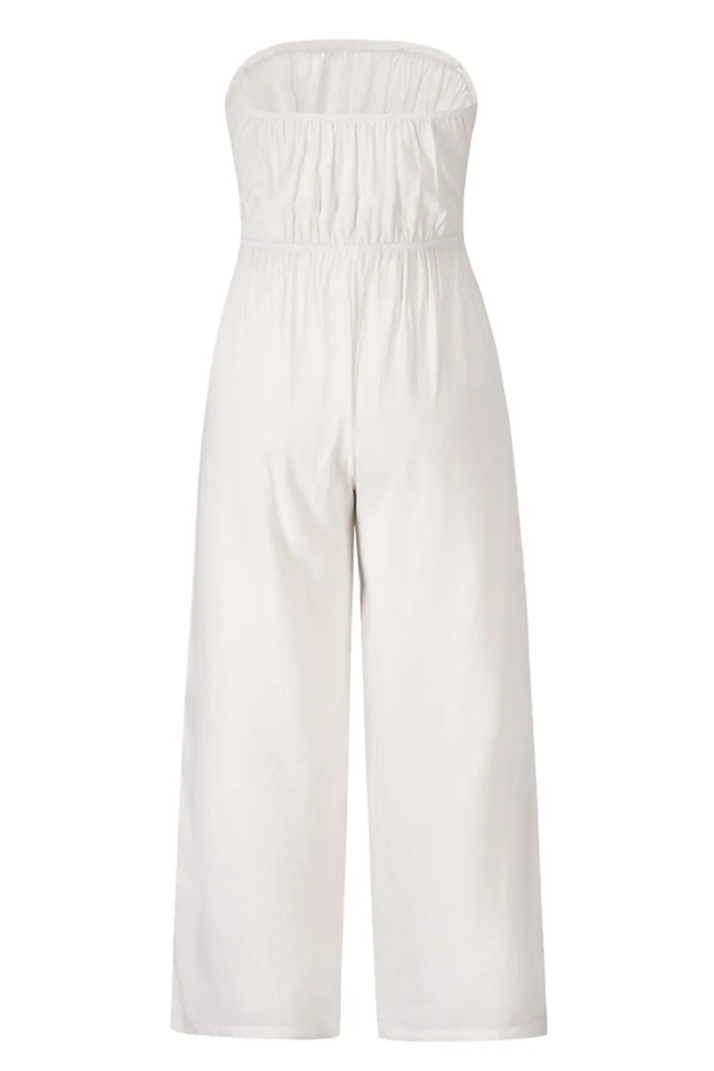 Tied Cutout Tube Wide Leg Jumpsuit - E-Esther Clothing Store