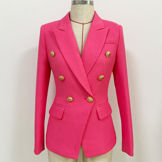 New Double Breasted Blazer Coats Women Fashion Party Club Clothes Long Sleeves Sequin Shinny Jackets Luxury Oversized - E-Esther Clothing Store