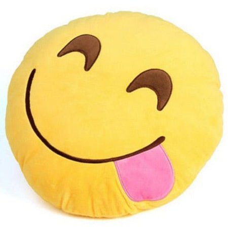 30cm Face Emoji Pillow Round Cushion For Sofa Car Seat Home Decorative Cushions - E-Esther Clothing Store