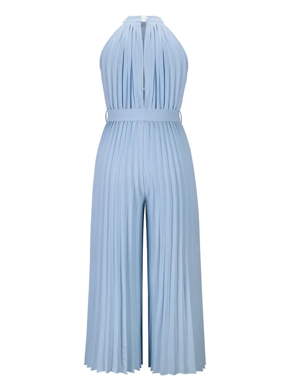 Cutout Tied Pleated Sleeveless Jumpsuit - E-Esther Clothing Store