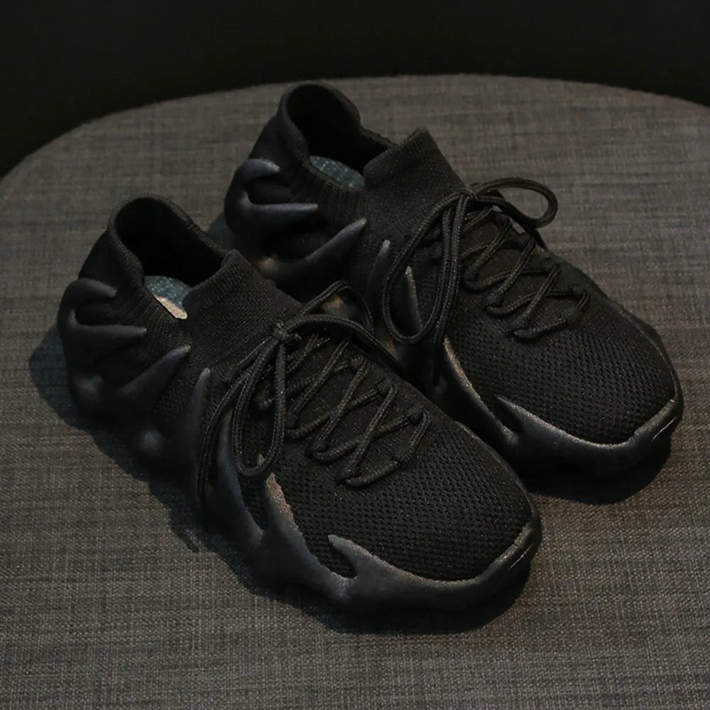 Lace Up Round Toe Mesh Athletic - E-Esther Clothing Store