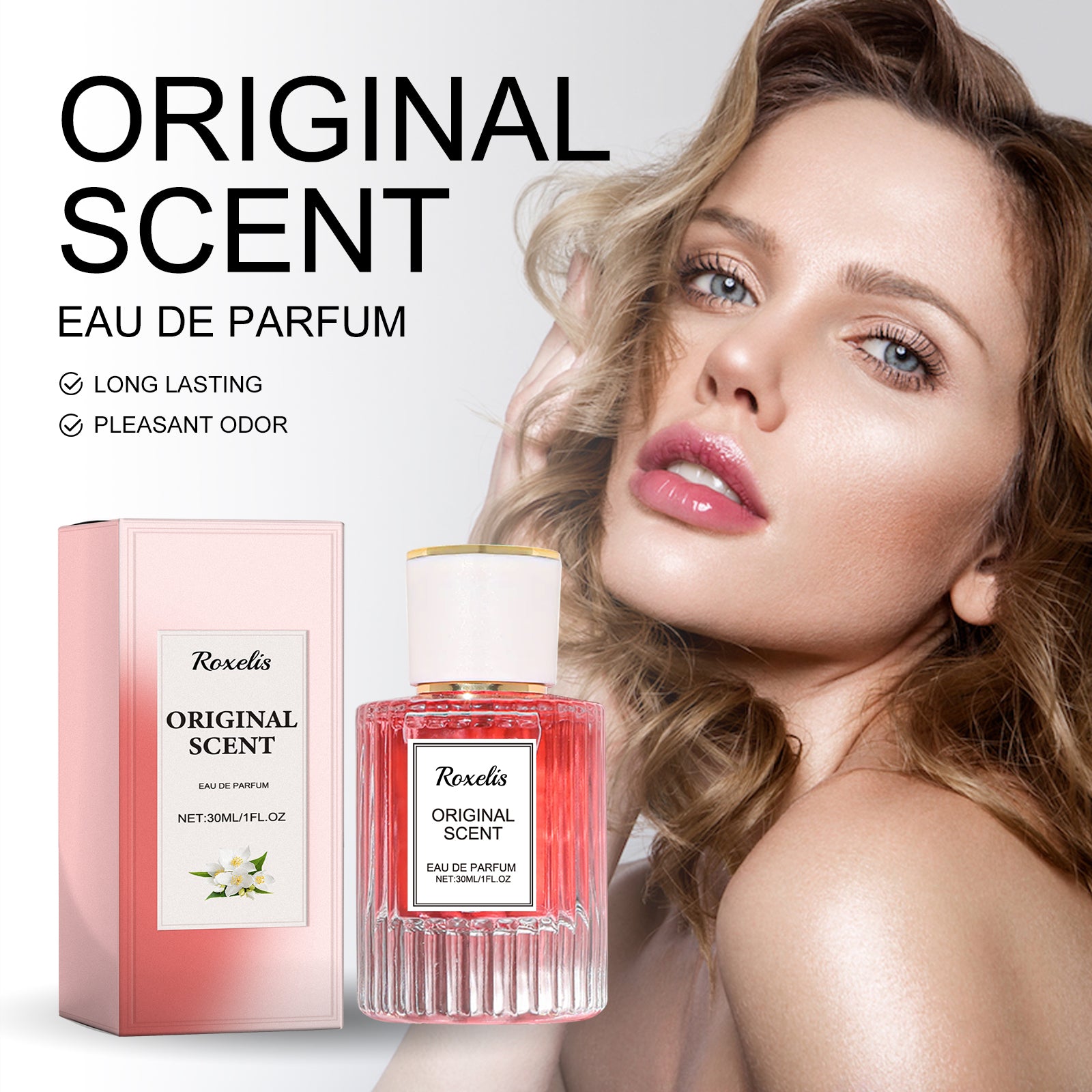 Jasmine Lady Pheromone Perfume, Wrist Behind Ear Neck Natural Long-Lasting Light Fragrance Delicate Elegance Exudes Feminine Charm - E-Esther Clothing Store