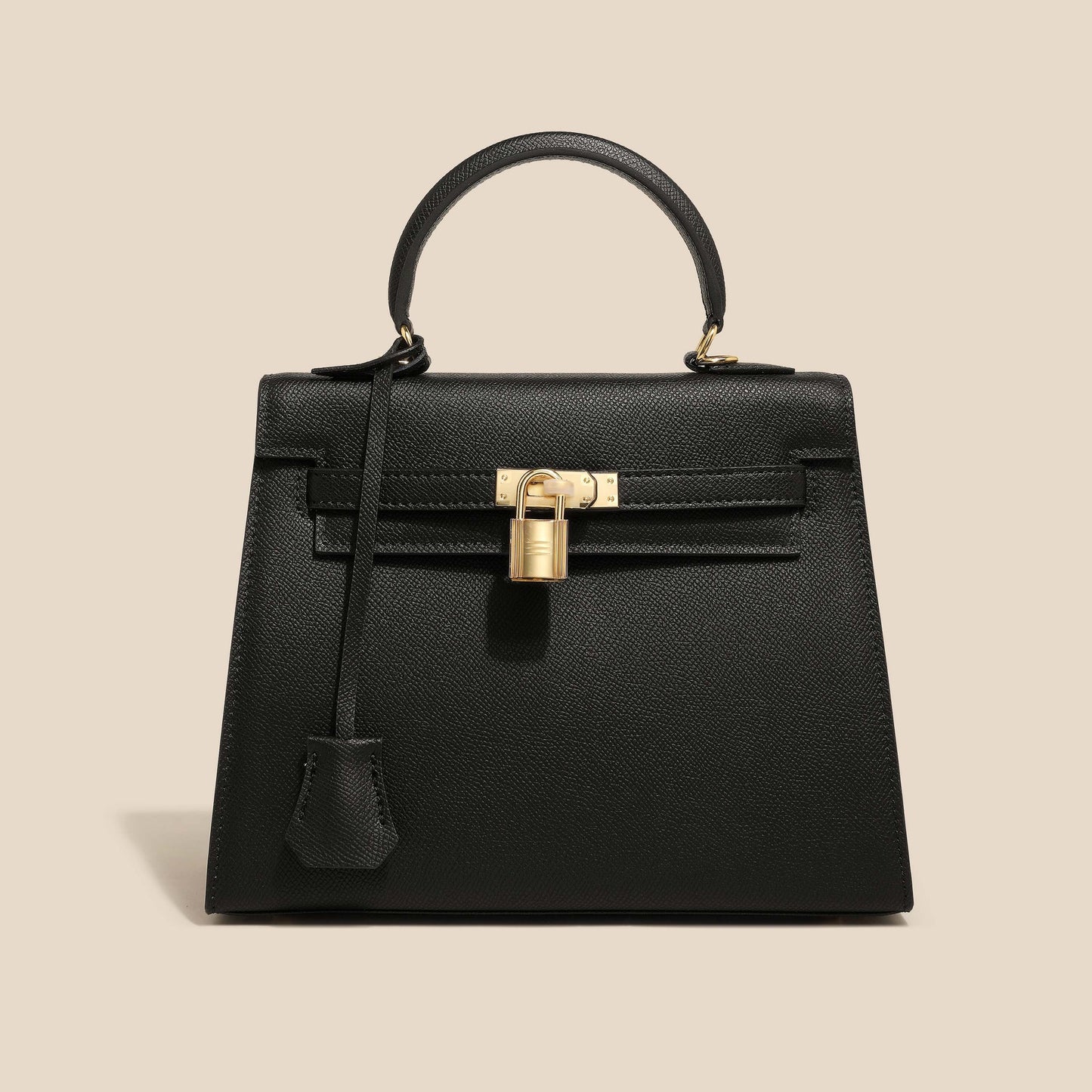 Fashionable cowhide high-end leather Kelly bag palm pattern crossbody handbag small handbag for women - E-Esther Clothing Store