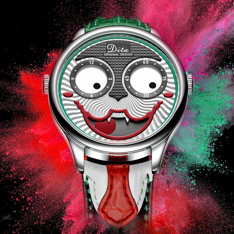 Joker Watch Men Top Brand Luxury Fashion Personality Alloy Quartz Watches Mens Limited Edition Designer Watch