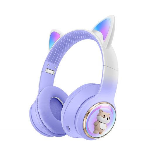 AKZ-51 Earphones Space Cabin Cute Cartoon Pet Bluetooth Headwear Large Battery Earphones Foldable Earphones - E-Esther Clothing Store