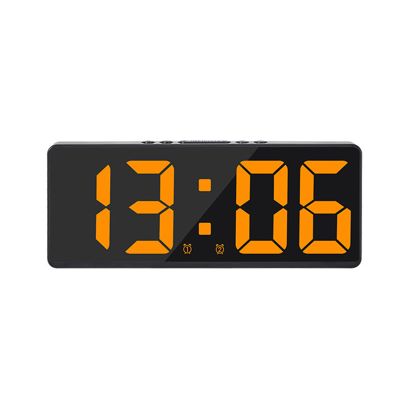 Multifunctional LED Digital Clock: Features number display, color nightlight, temp, calendar, alarm. Large size, backlit, great - E-Esther Clothing Store