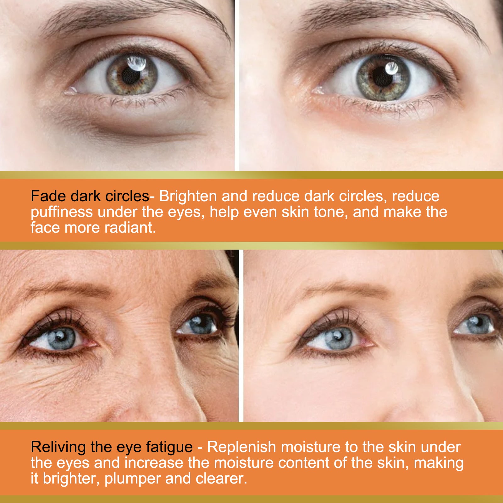 Revive + Glow Vitamin C Eye Balm, Dark Circles Repair Moisturizing Firming Eye Cream Stick - E-Esther Clothing Store