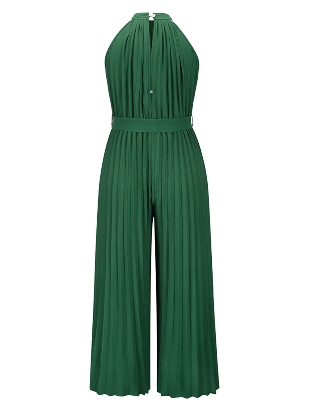 Cutout Tied Pleated Sleeveless Jumpsuit - E-Esther Clothing Store