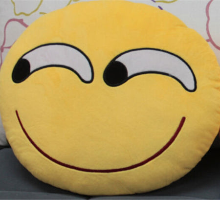 30cm Face Emoji Pillow Round Cushion For Sofa Car Seat Home Decorative Cushions - E-Esther Clothing Store
