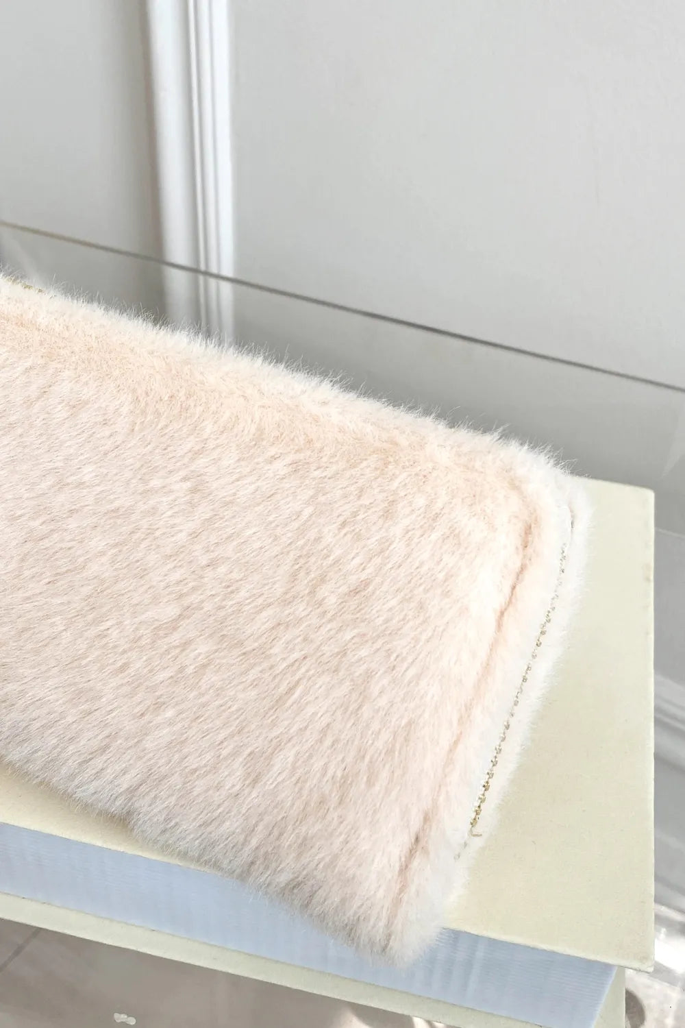 Solid Color Fluff Rectangle Wallet - E-Esther Clothing Store