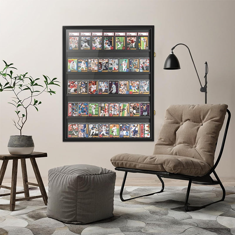 Large Sports Card Display Cases. Wooden, UV - protected acrylic fronts. For football, basketball, hockey cards. - E-Esther Clothing Store
