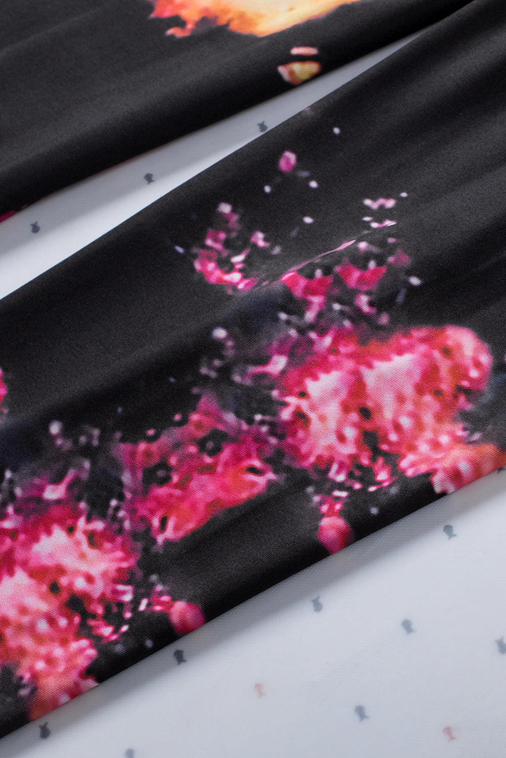 Multicolor Tie Dye Hollow Out Fitness Activewear Leggings - E-Esther Clothing Store