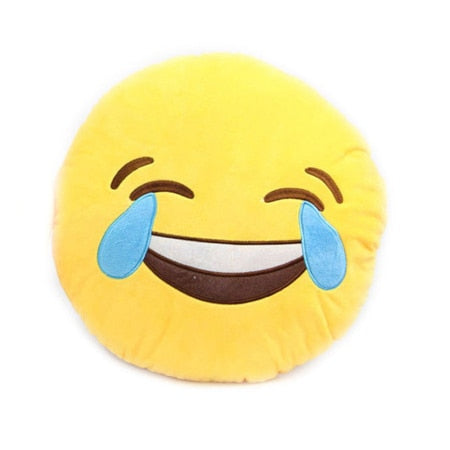 30cm Face Emoji Pillow Round Cushion For Sofa Car Seat Home Decorative Cushions - E-Esther Clothing Store