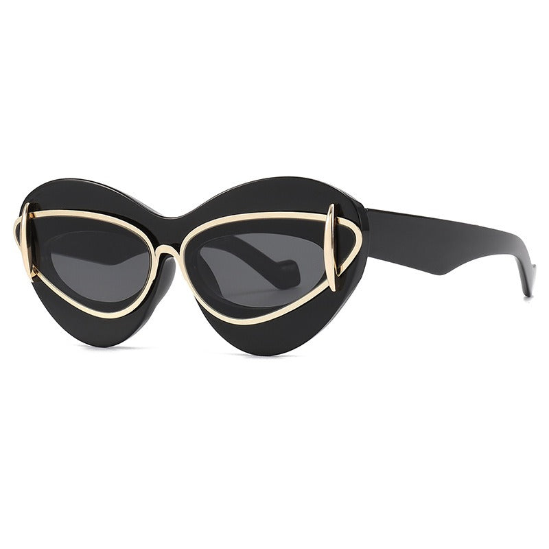 Fashionable cat eye sunglasses with Y2K personality for men and women - E-Esther Clothing Store